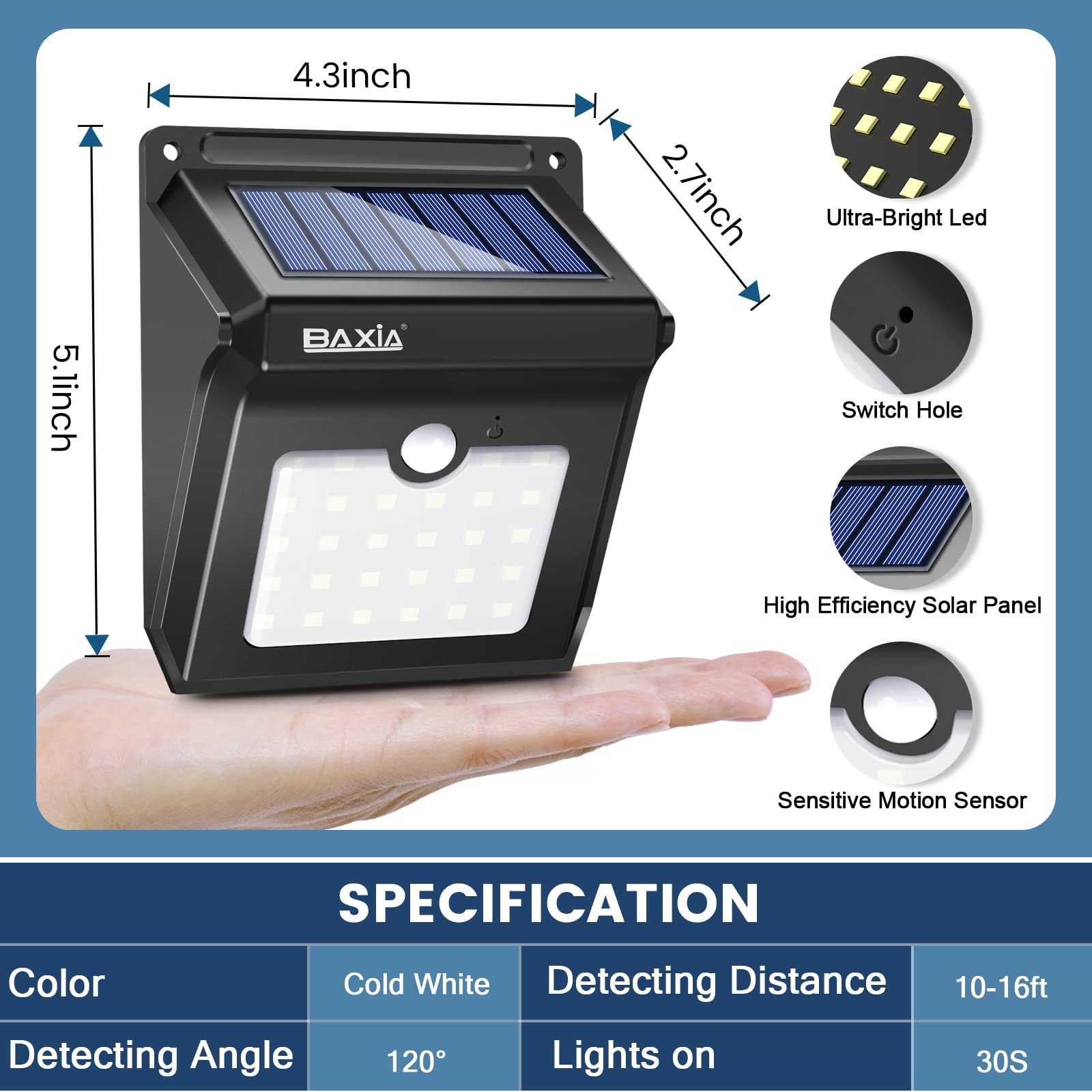 BAXIA Technology garden lights emphasize landscaping while withstanding weather
