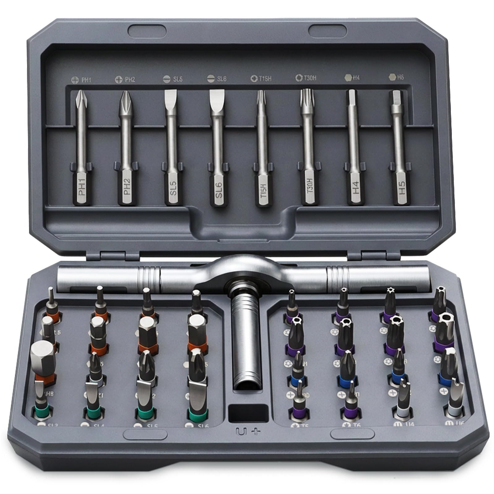 BaycoreX 42-in-1 screwdriver handle-assembly enables flexible reach in tight spaces.
