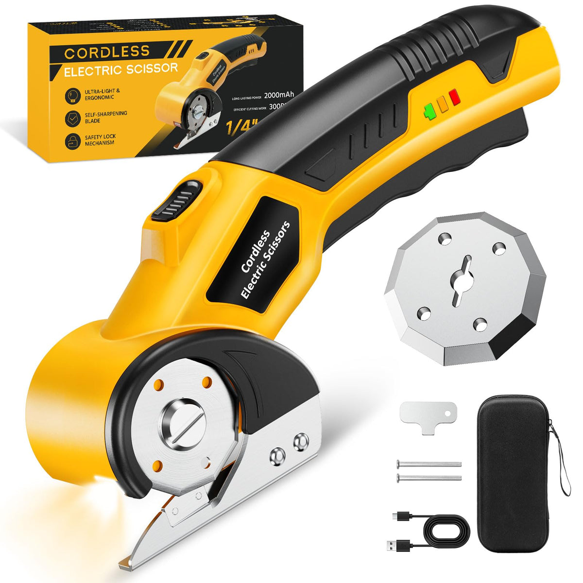 BaycoreX cordless scissors front view for easy handling and control