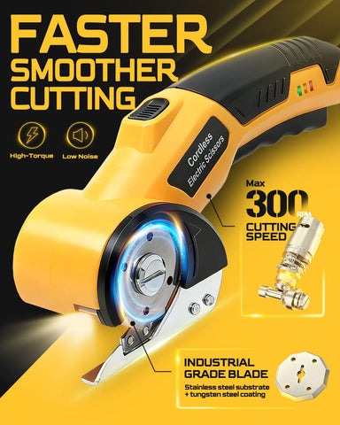 BaycoreX cordless scissors with LED light for precise cutting