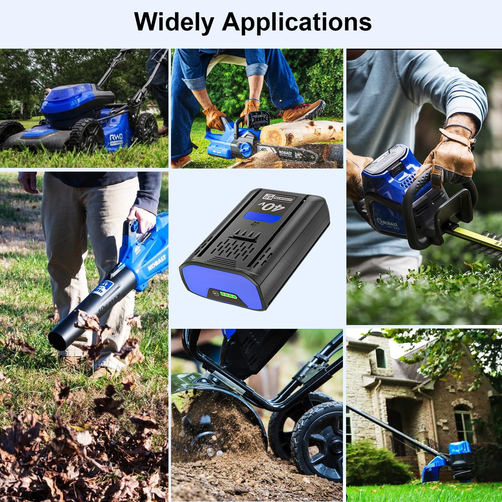 Bayhon 40V battery included pack for easy replacement.