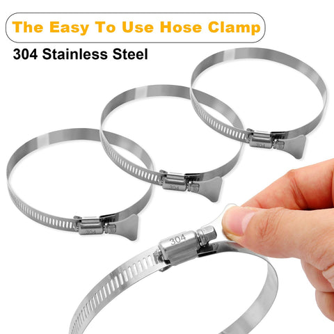 Bayisam dust hose easy installation with included clamps.
