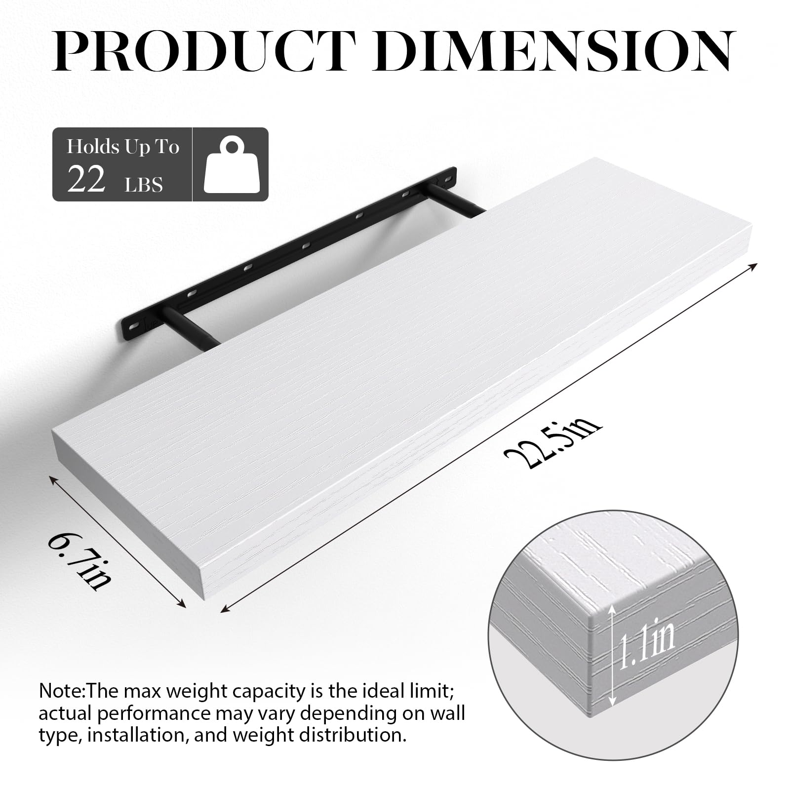 BAYKA includes easy-install hardware for quick mounting on wood or brick.