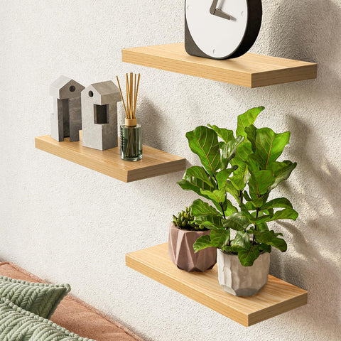 Bayka rustic-minimalist finish adds warm texture to any room.