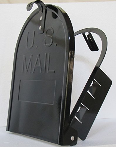 Bayshore Retrofit snap-in mailbox door in black for quick, tool-free brick canister repairs