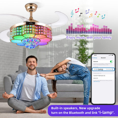 BAYSQUIRREL RGB LED lighting offers versatile mood settings for gatherings.