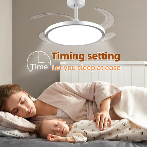Baysquirrel app control interface for convenient smart fan operation.