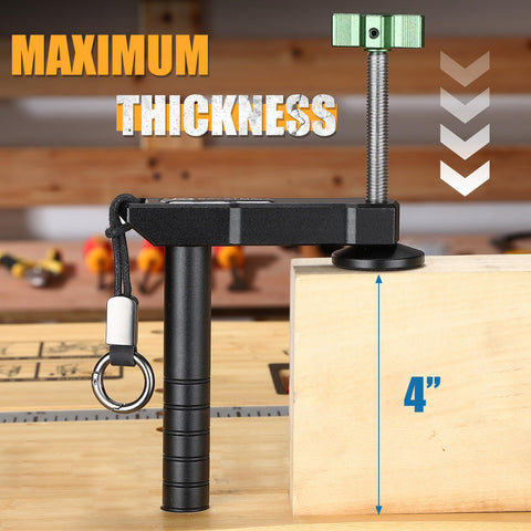 BAYSTMAM bench dog clamp non-slip pattern protects dog holes during clamping.