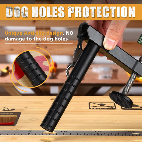 BAYSTMAM bench dog clamp wrist lanyard keeps it within reach during work.