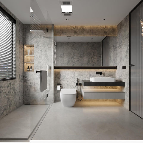 Bayya self-adhesive wallpaper with grid back for precise cutting and fit.