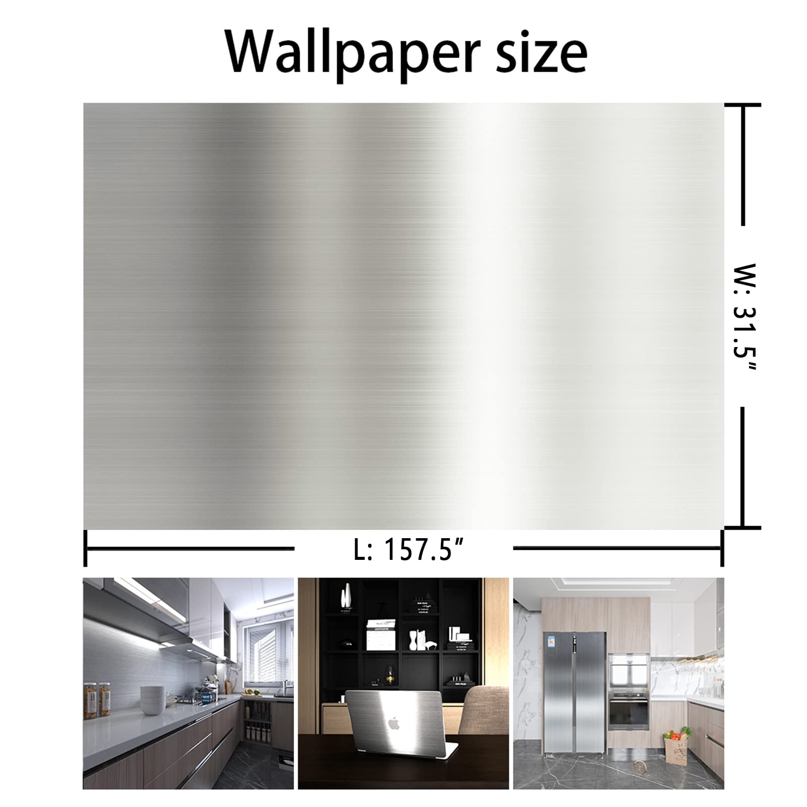 Bayya metal-look kitchen backsplash application on a cooking area