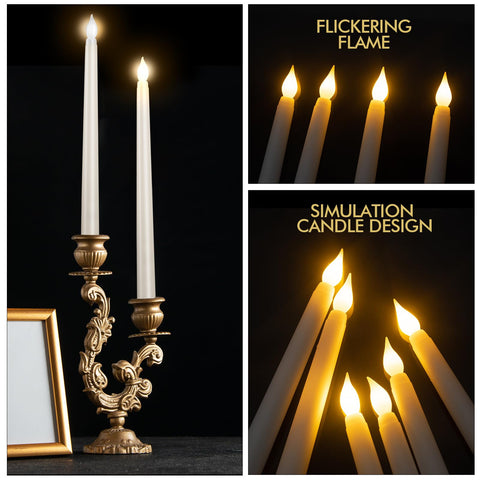 Bazayona bulk 24pcs smokeless candles for weddings and home decor