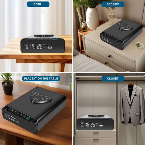 BBKIN compact nightstand placement offers discreet, accessible storage for firearms and valuables.
