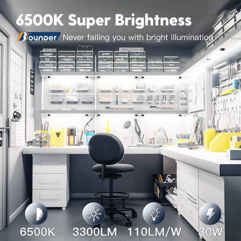BBOUNDER shop light with hanging mount enables adjustable workshop illumination