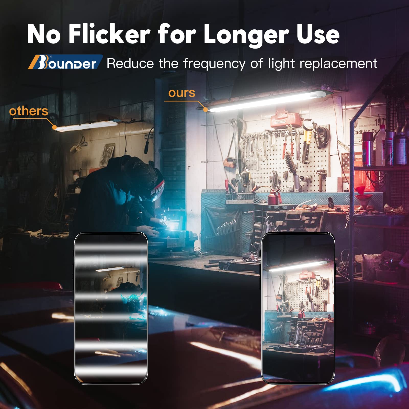 Bbounder 4000 lumens 5000K daylight LED delivers crisp visibility.