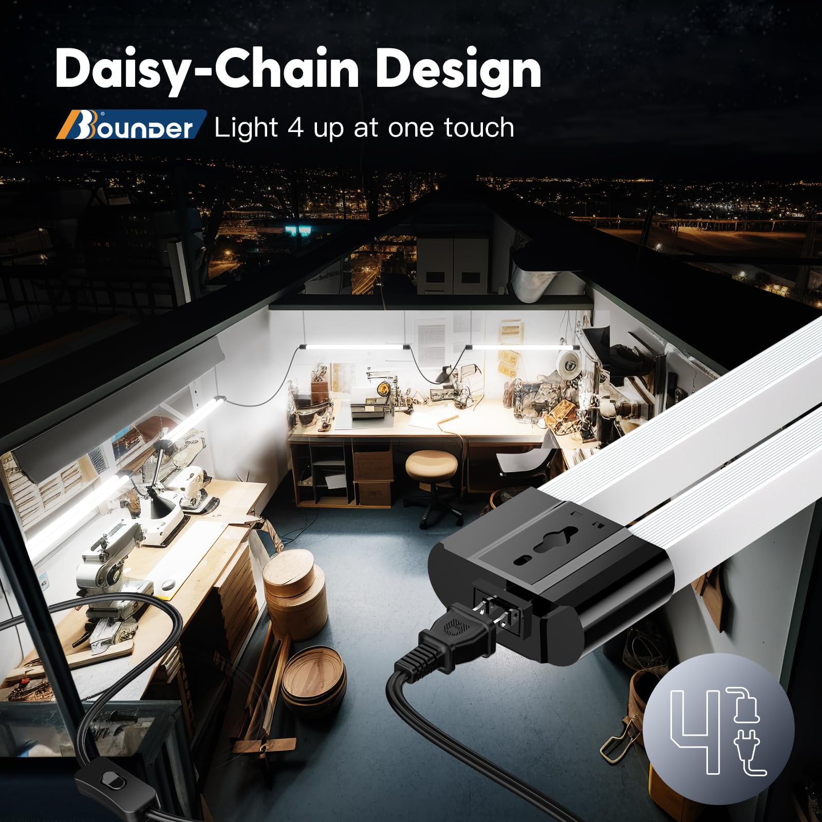 BBOUNDER garage application providing broad coverage for tools and workspace
