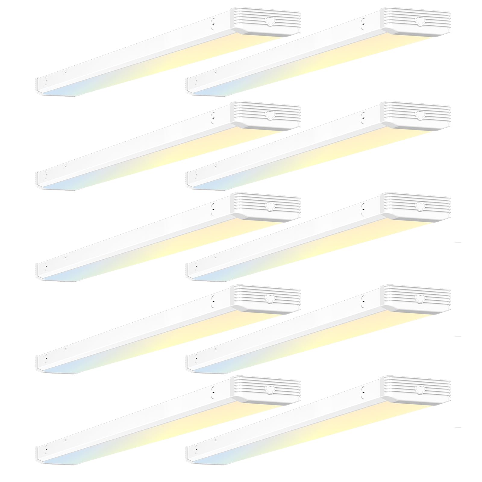 BBOUNDER 4ft wraparound light, front view showing even illumination for kitchens