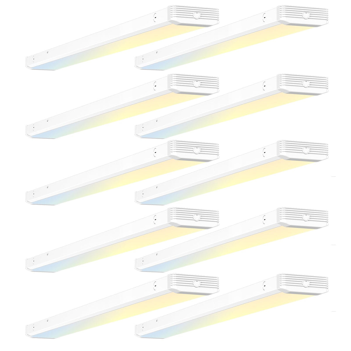 BBOUNDER 4ft wraparound light, front view showing even illumination for kitchens