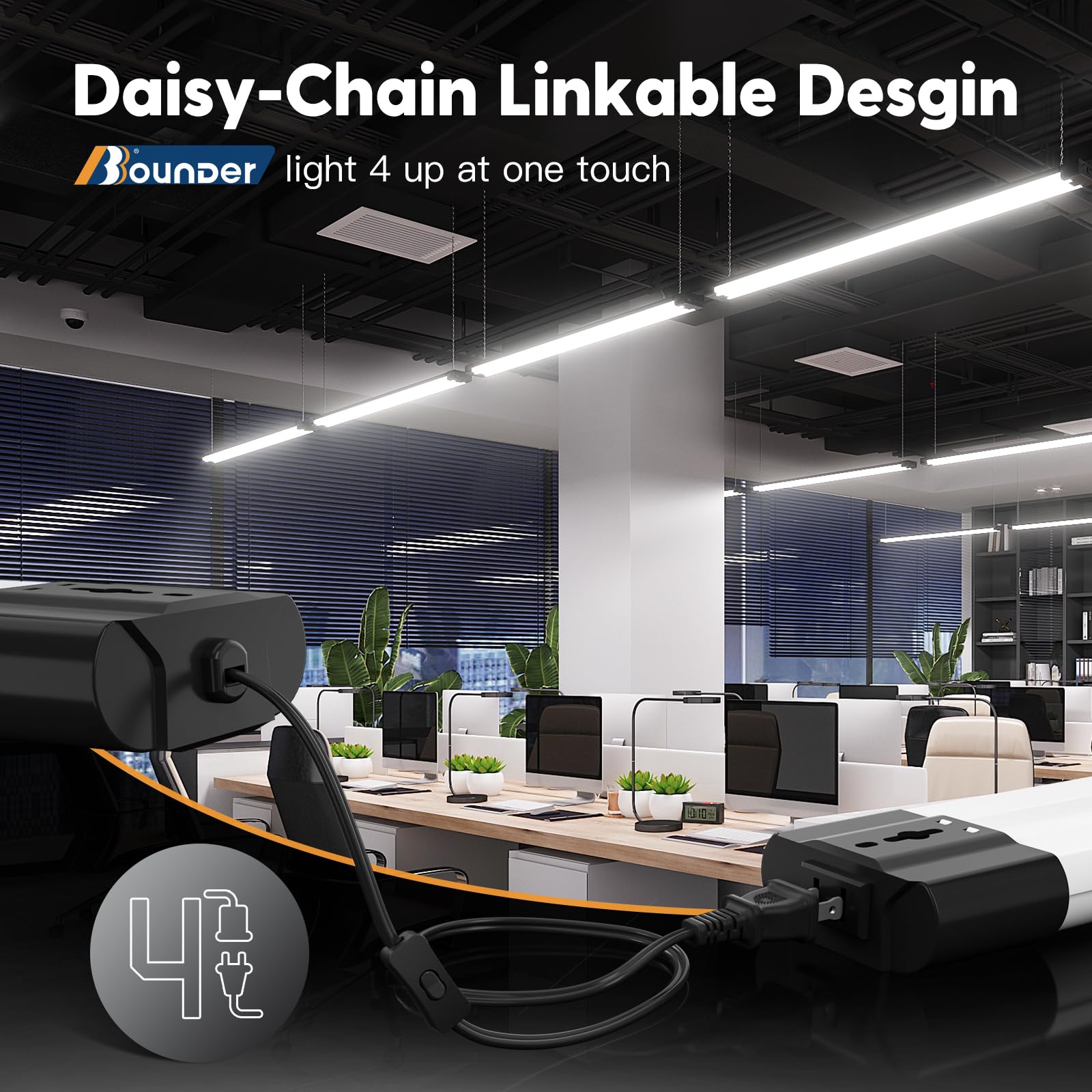 BBOUNDER daisy-chain capable light supports up to four fixtures.