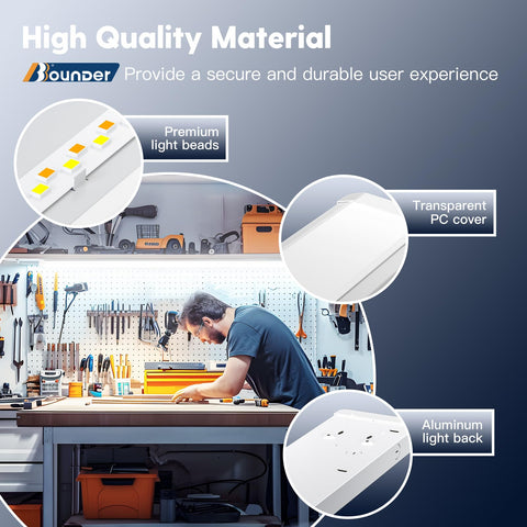 BBOUNDER lens detail demonstrates even light distribution for task lighting