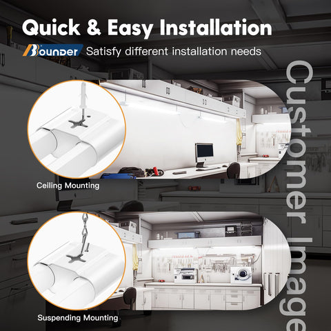 BBOUNDER lightweight plastic housing eases installation and reduces mounting effort.