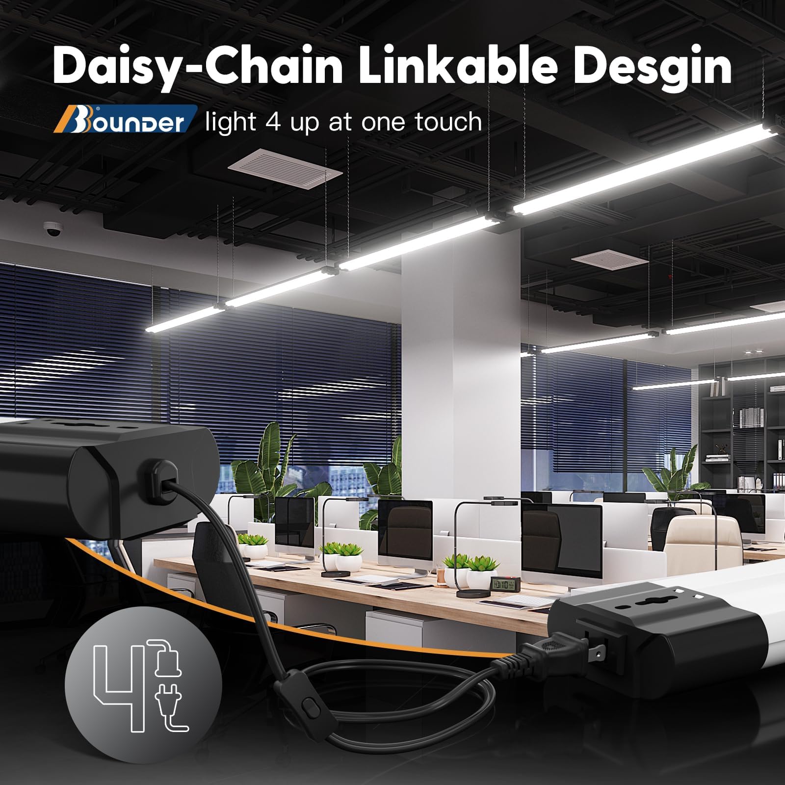 BBOUNDER reflector design enhances brightness and light focus.