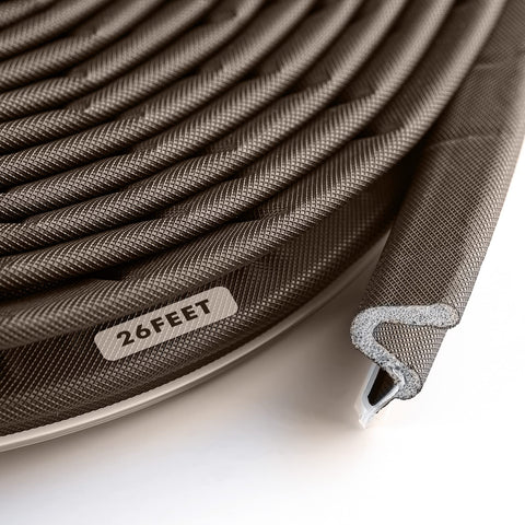 BBTO weather strip kerf gap close-up reduces drafts and dust