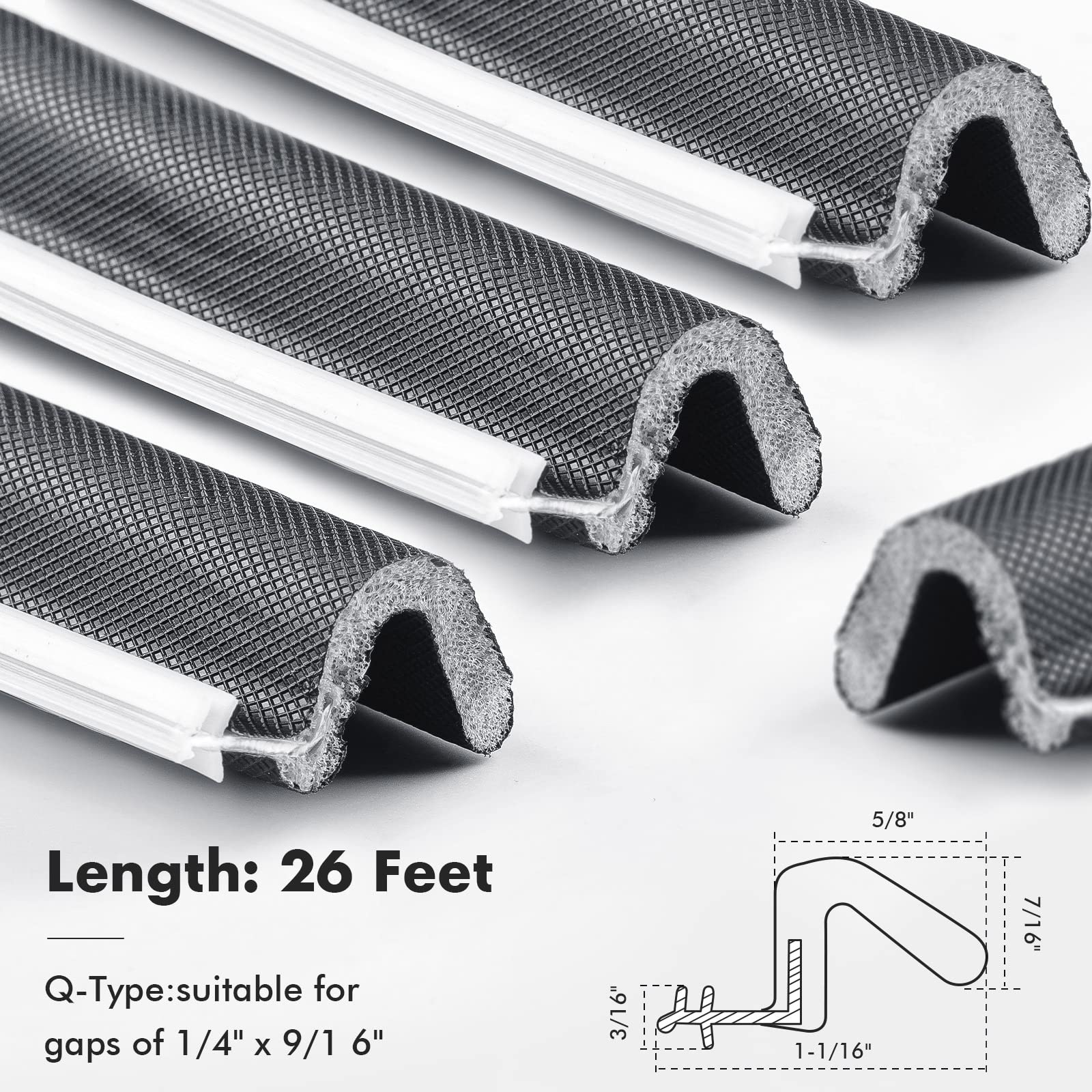 BBTO weather stripping close-up showing durable PU-coated foam