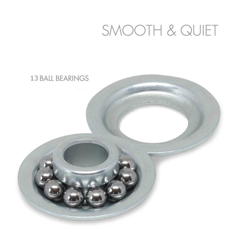 BC Precision 2-inch roller provides reliable, quiet door movement.