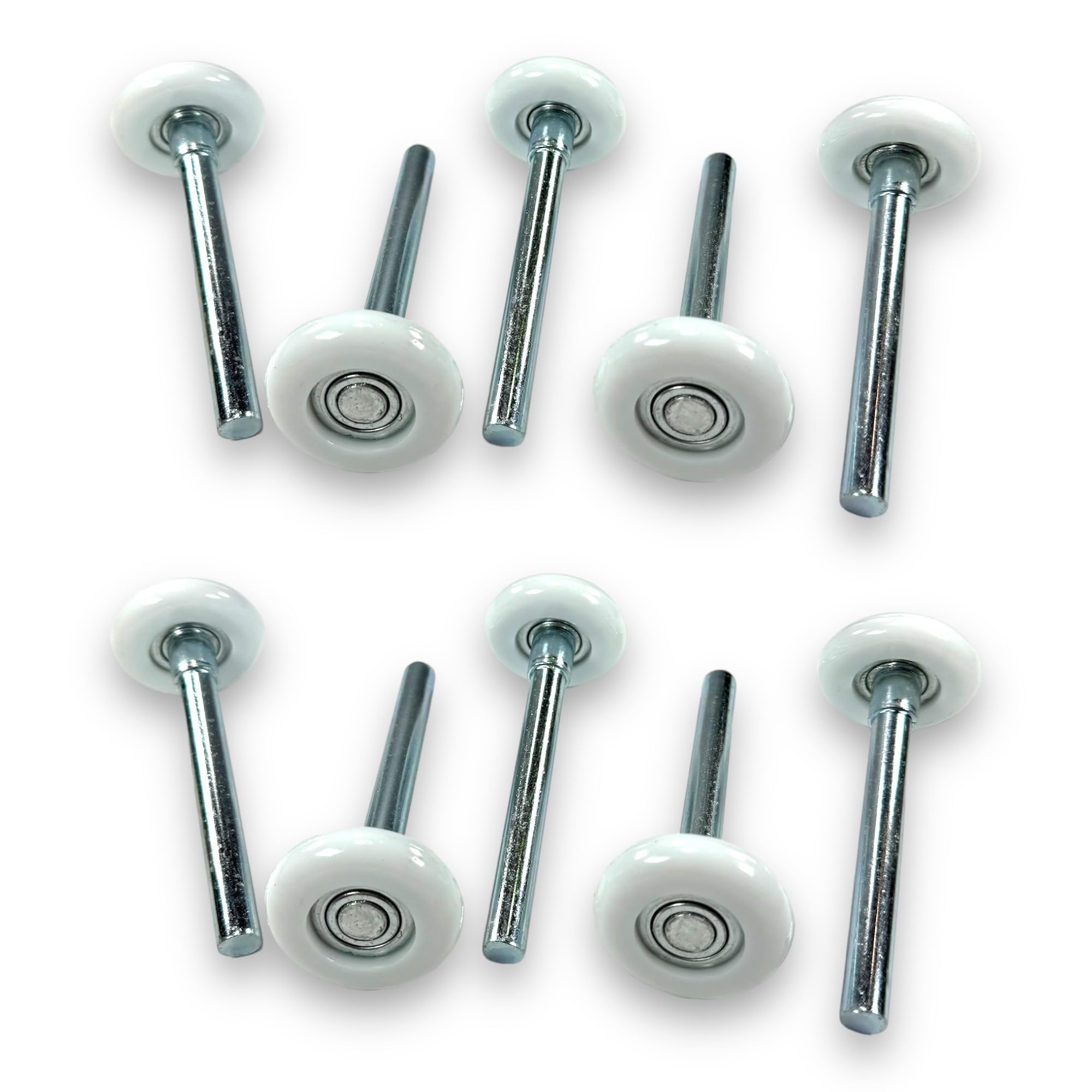 BC Precision garage door roller with 4-inch stem for smooth, quiet operation.