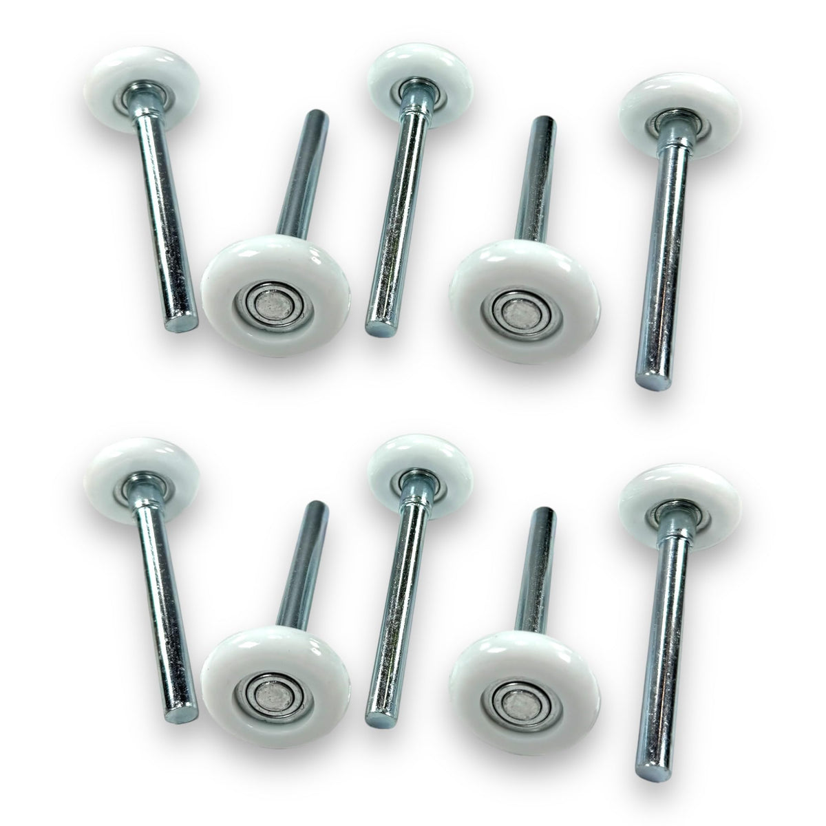 BC Precision garage door roller with 4-inch stem for smooth, quiet operation.