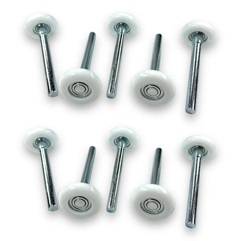 BC Precision garage door roller with 4-inch stem for smooth, quiet operation.