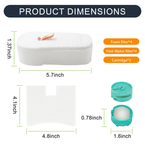 Bciiplxty HZ700 washable filters for Shark PowerFins HairPro enable reuse and cost savings
