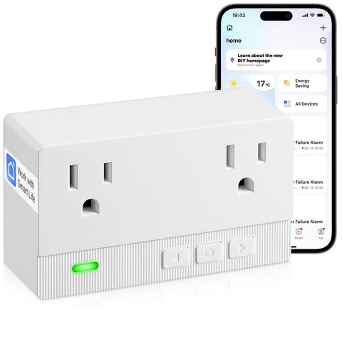 BCY hohipi freezer alarm front view with dual sockets for simultaneous devices