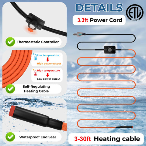 BDDFOTO IP65 waterproof outer sleeve shields against weather and moisture.