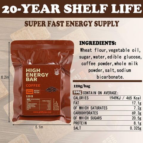 BDH Emergency Bars coffee flavor individual pack for on-the-go nutrition.