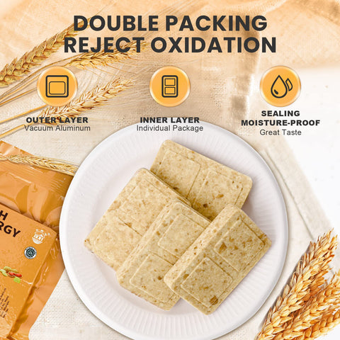 BDH emergency bars peanut pack in camping scene for preparedness