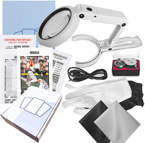 BDJBXK card centering tool with 2024 grid for precise sports card alignment