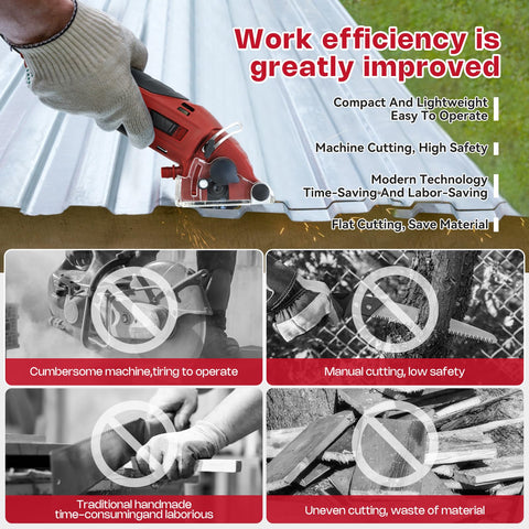 BDJHMP versatile mini saw for soft metal with six blades.