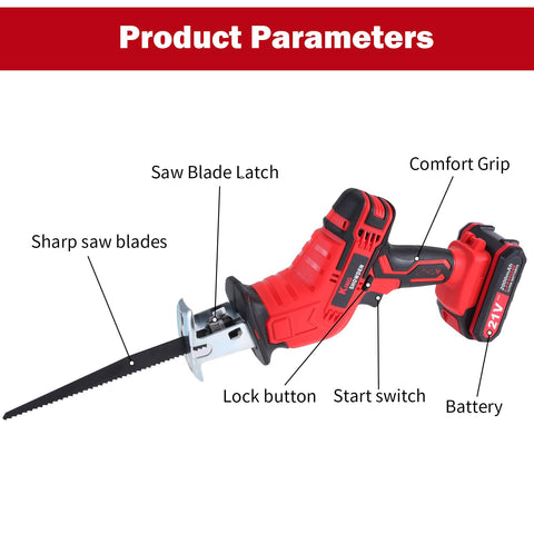 BDJHMP four blades included for versatile wood cutting right away.