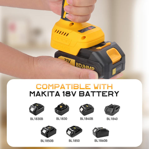 BDJHMP lightweight drill with ergonomic grip for comfortable handling.