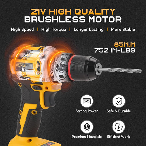 BDJHMP drill with two-speed regulation for versatile tasks.