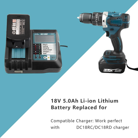 Bdreer 18V lithium-ion battery with durable cell technology for reliable power.
