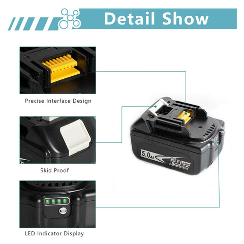 Bdreer BD1850B-compatible battery protections prevent overcharge and over-discharge.