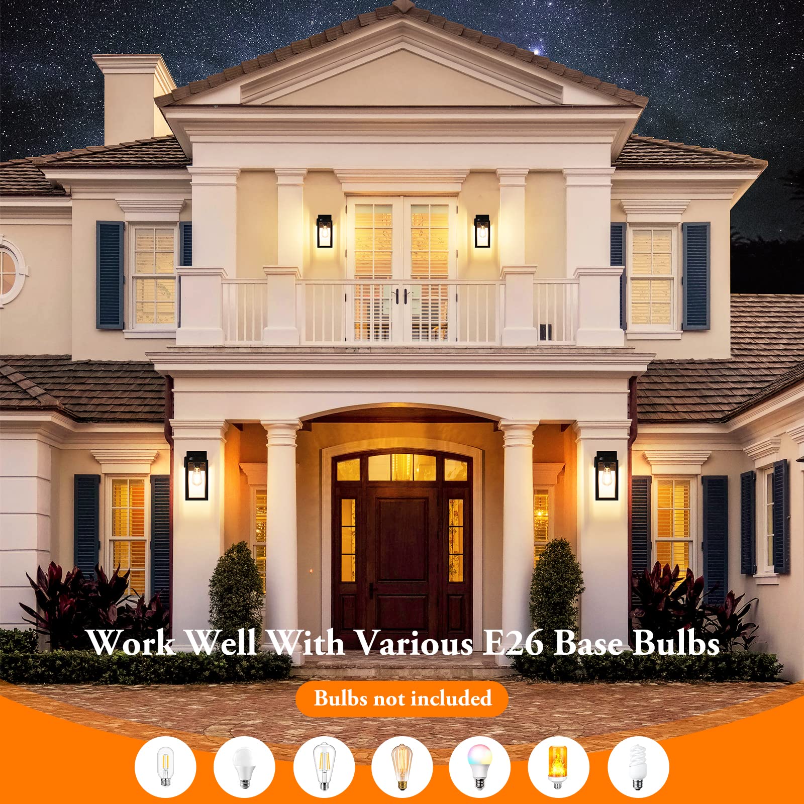 Bdrofn waterproof heavy-duty porch light withstands rain and harsh weather.