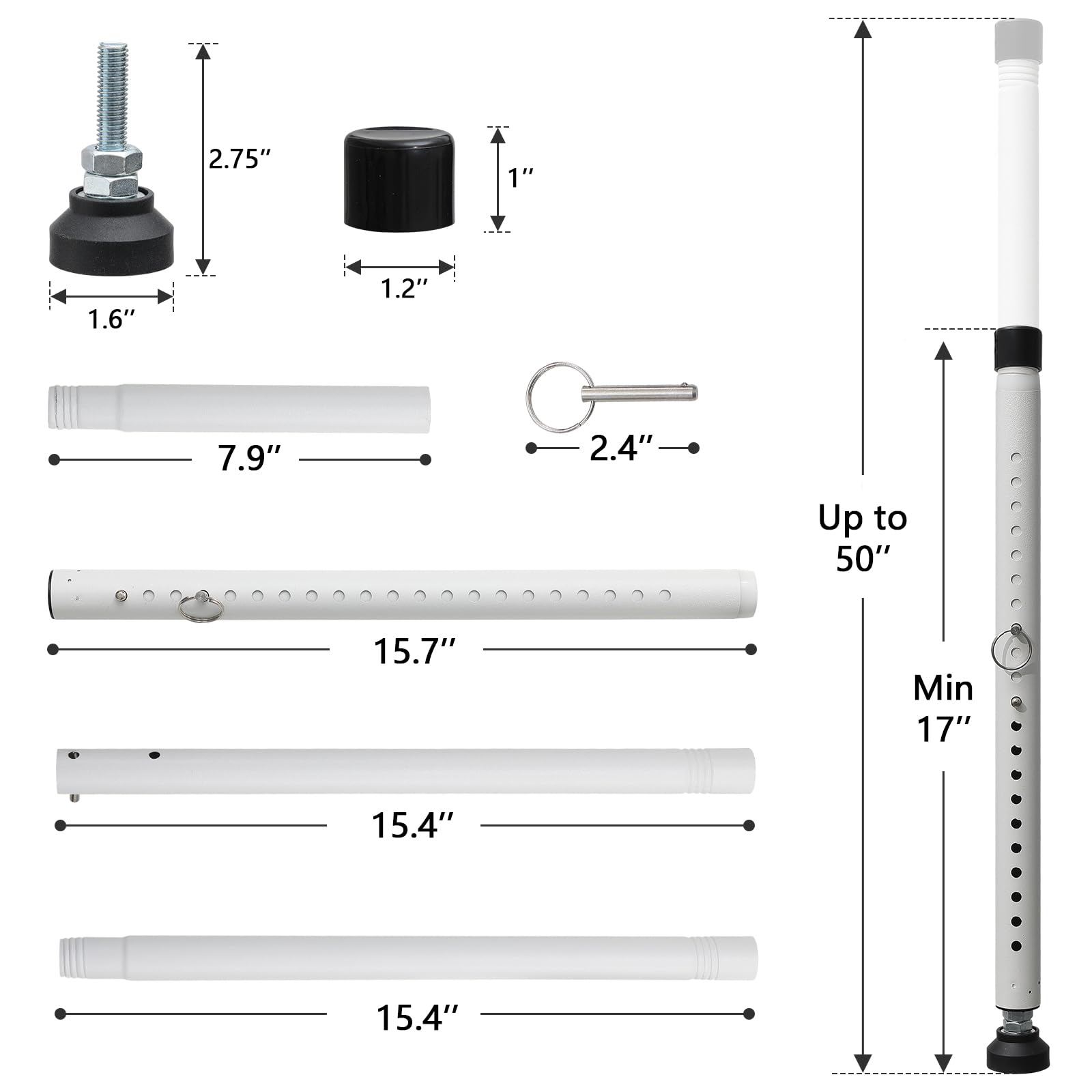 BeBecome sliding door security bar is travel-ready and lightweight.