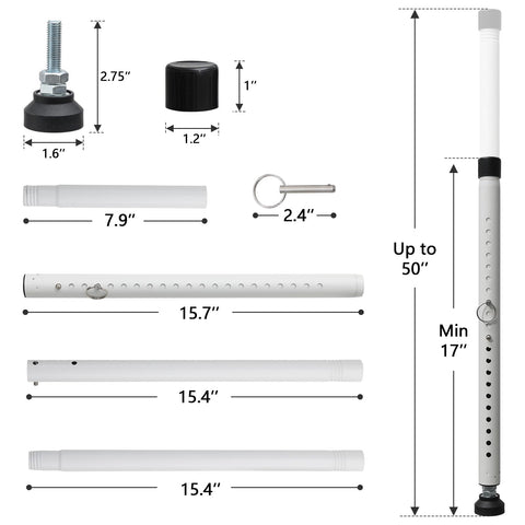 BeBecome sliding door security bar is travel-ready and lightweight.