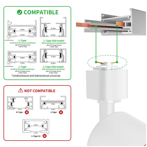 Be Studied adjustable L-type head for precise task lighting in kitchens or studios.