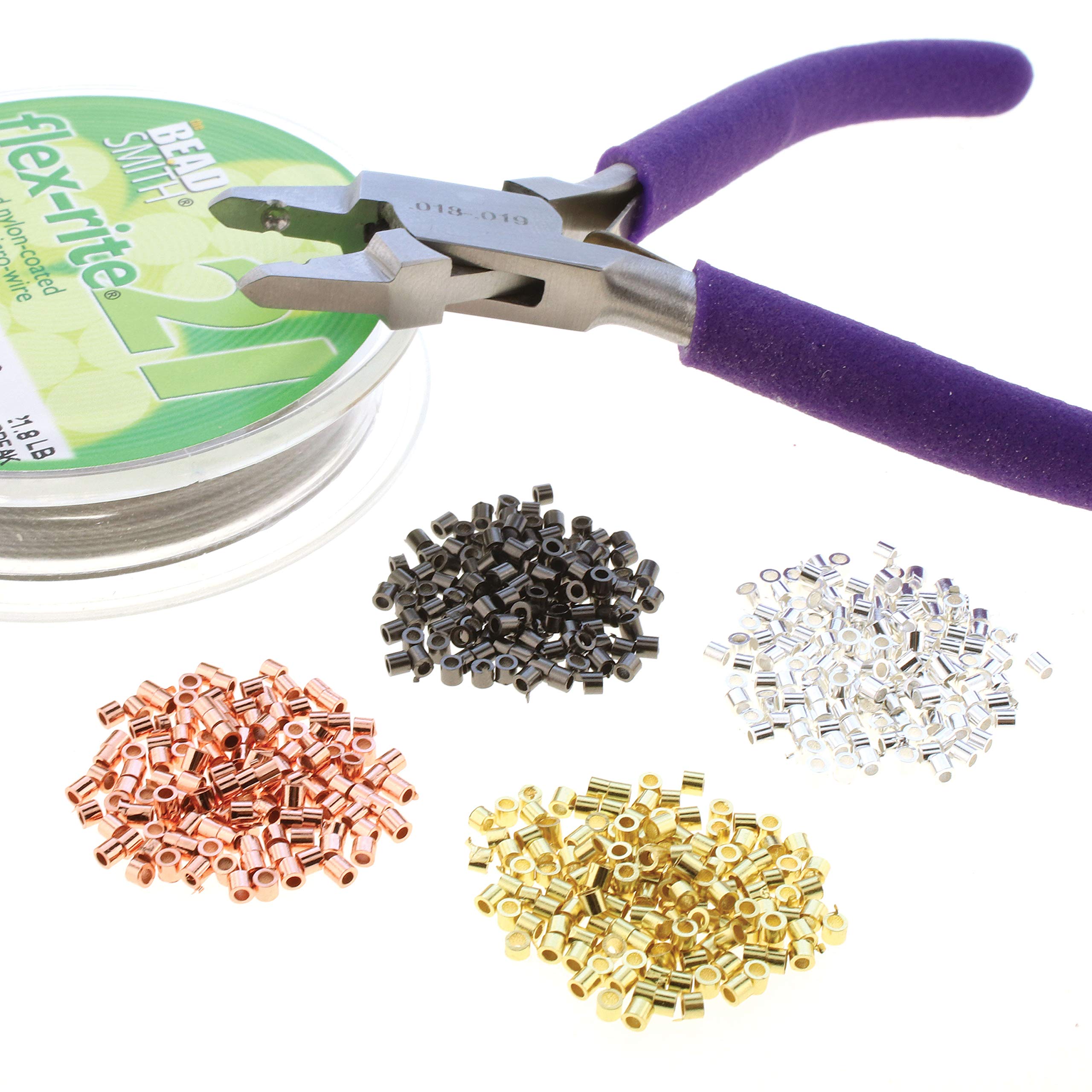 Beadsmith crimp tubes in four colors ready for versatile jewelry accents