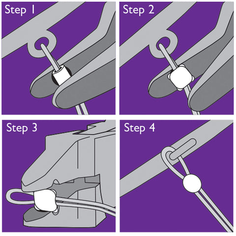 The Beadsmith crimper uses a two-step action for secure crimping